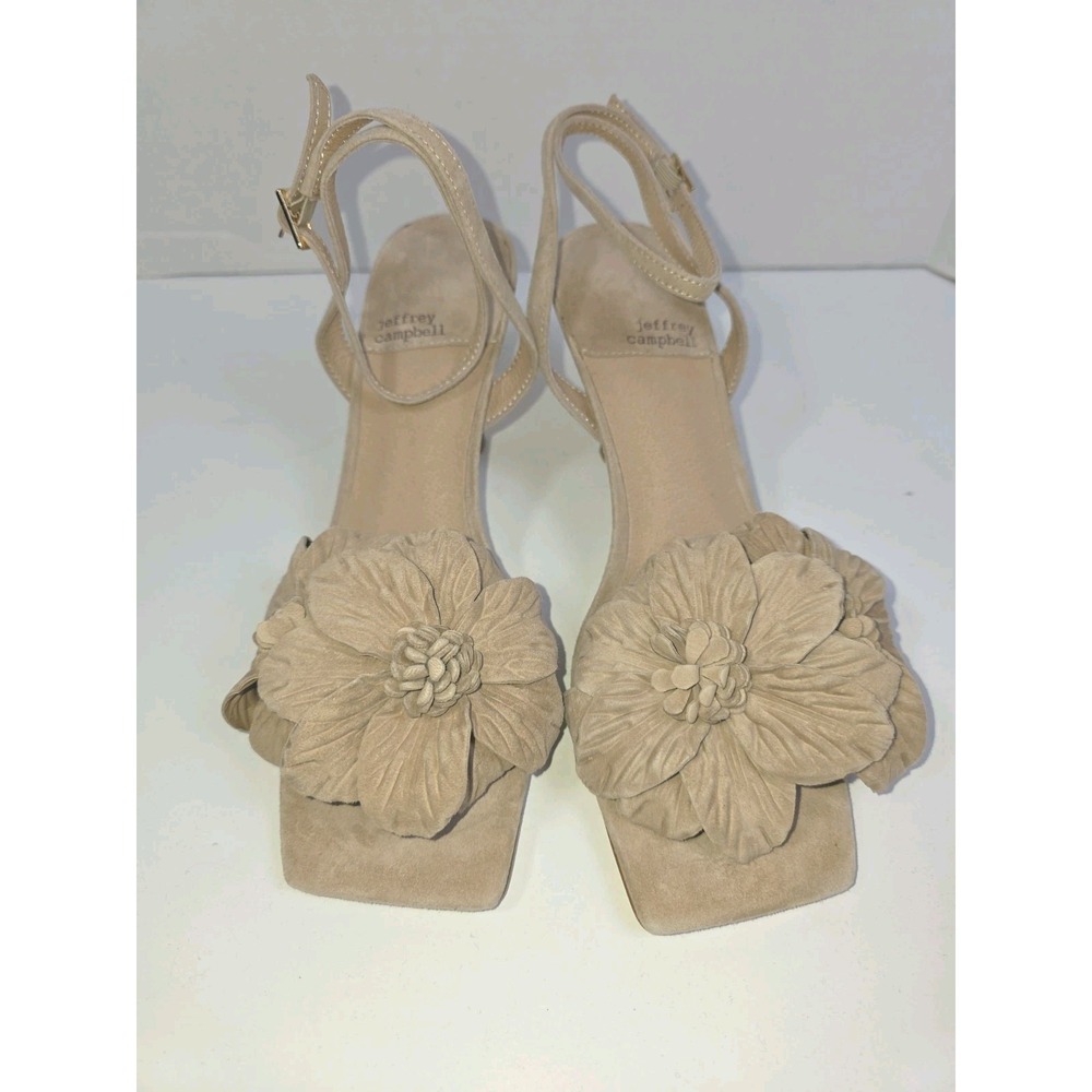 New Womens Jeffrey Campbell Honolulu Essence Suade Kitten Heels Size 8